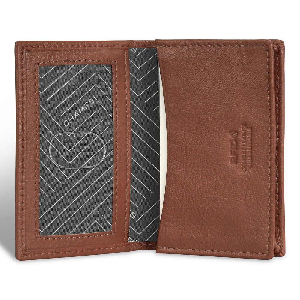 Champs Onyx Leather Card Case
