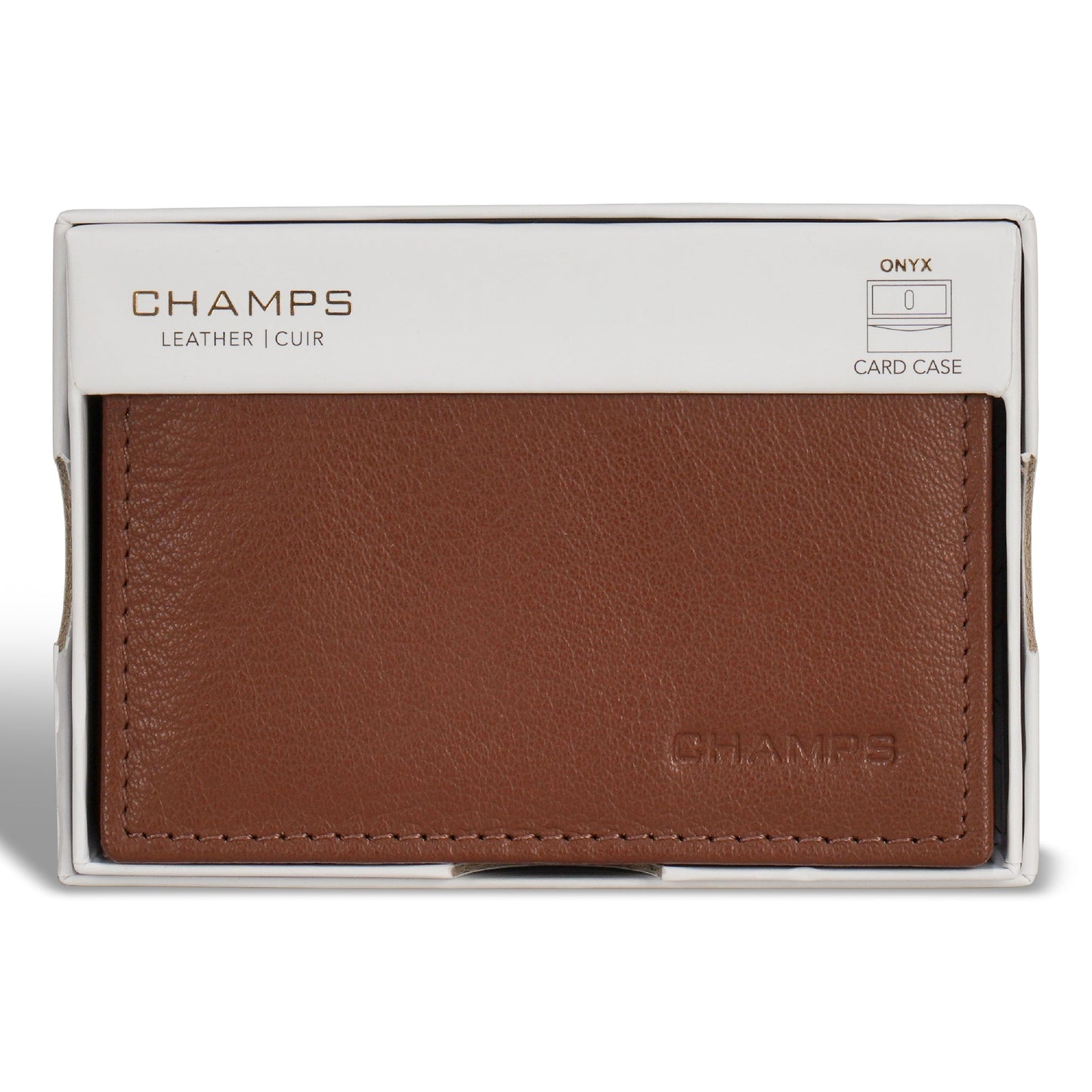 Champs Onyx Leather Card Case