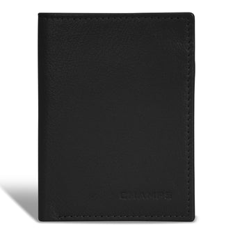 Champs Onyx Portefeuille vertical fin en cuir