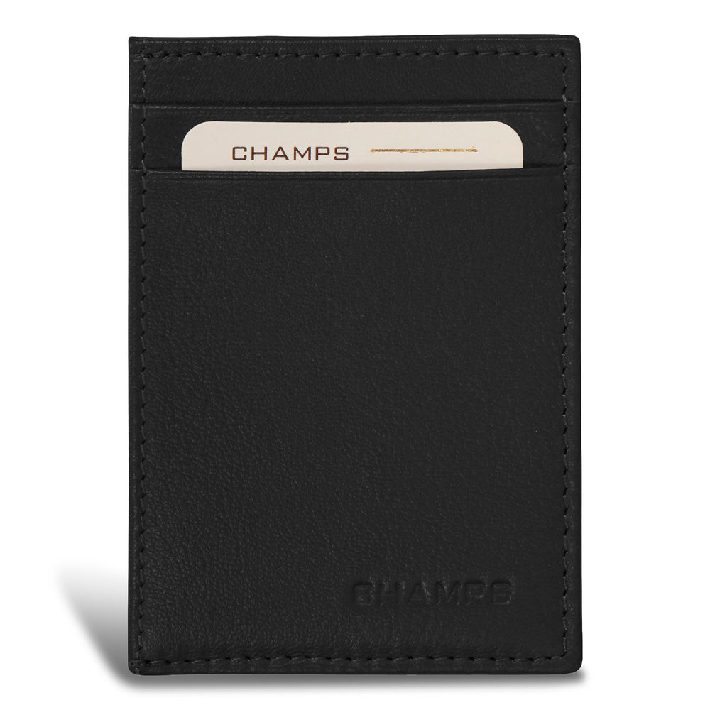 Champs Onyx Leather Mag Hybrid Card Holder