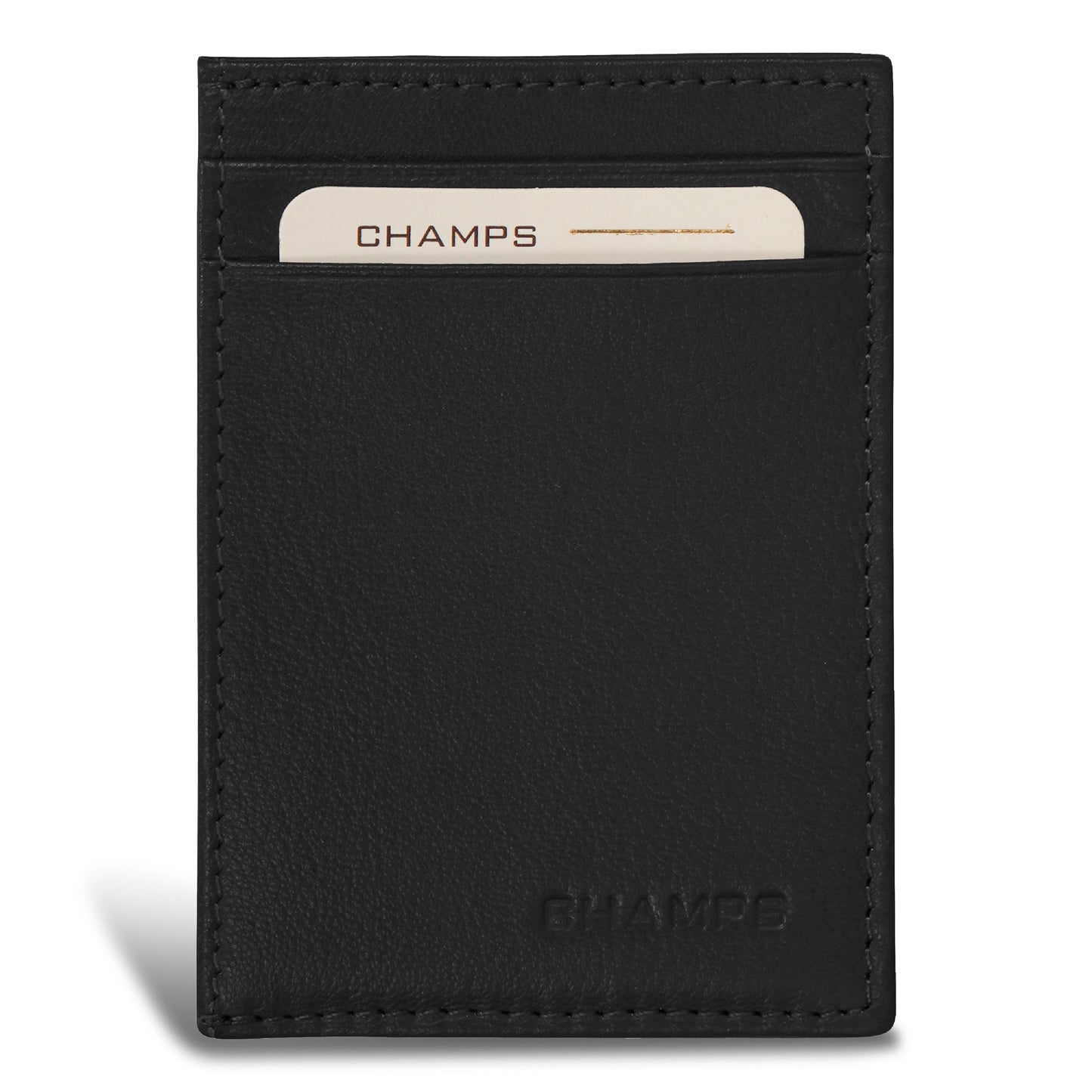 Champs Onyx Leather Mag Hybrid Card Holder