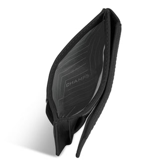 Porte-cartes hybride Champs en cuir Onyx Mag