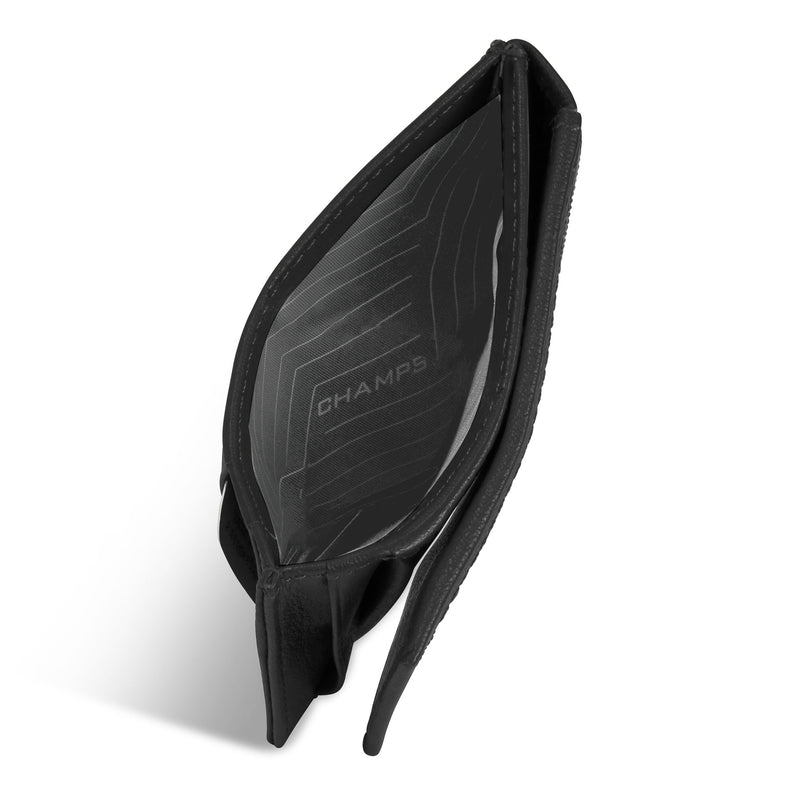 Porte-cartes hybride Champs en cuir Onyx Mag