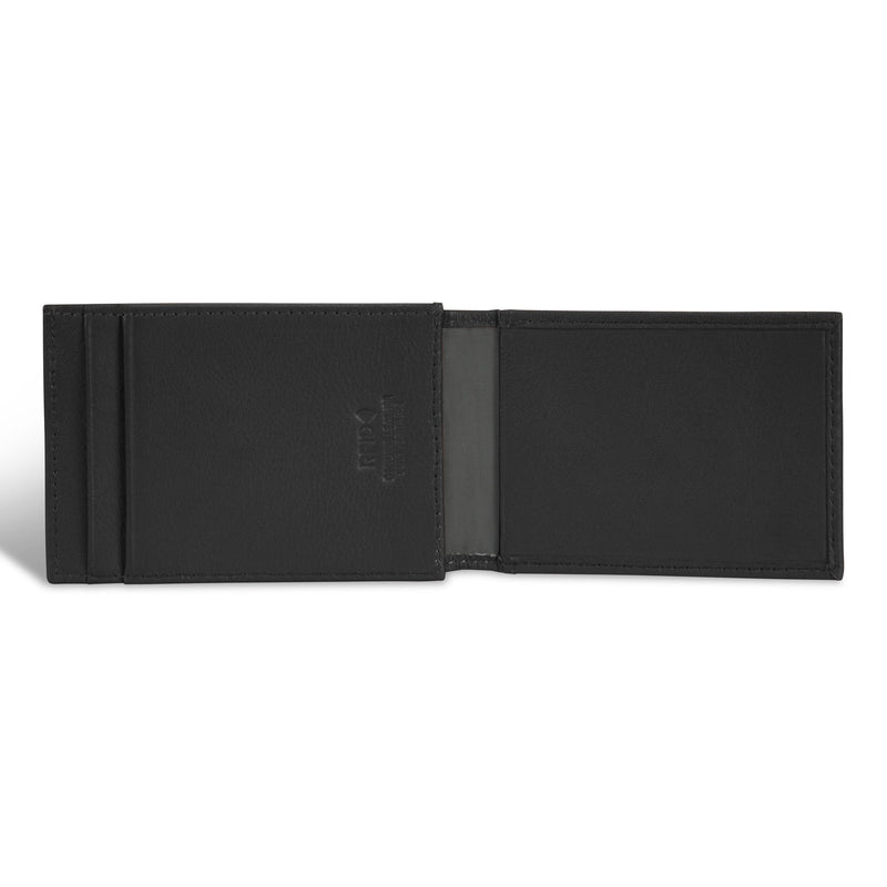 Porte-cartes hybride Champs en cuir Onyx Mag