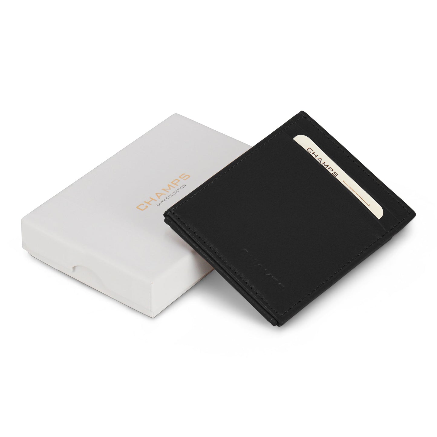 Champs Onyx Leather Mag Hybrid Card Holder
