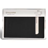 Porte-cartes hybride Champs en cuir Onyx Mag