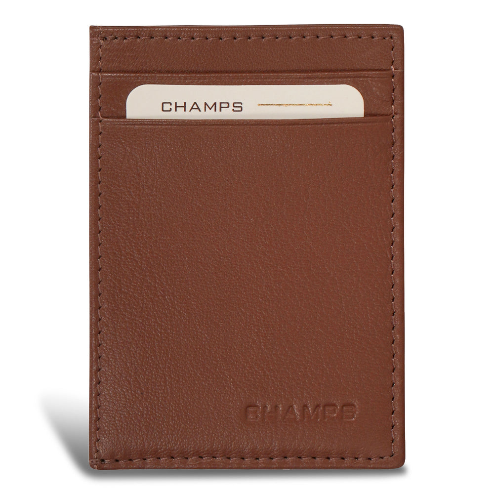 Champs Onyx Leather Mag Hybrid Card Holder