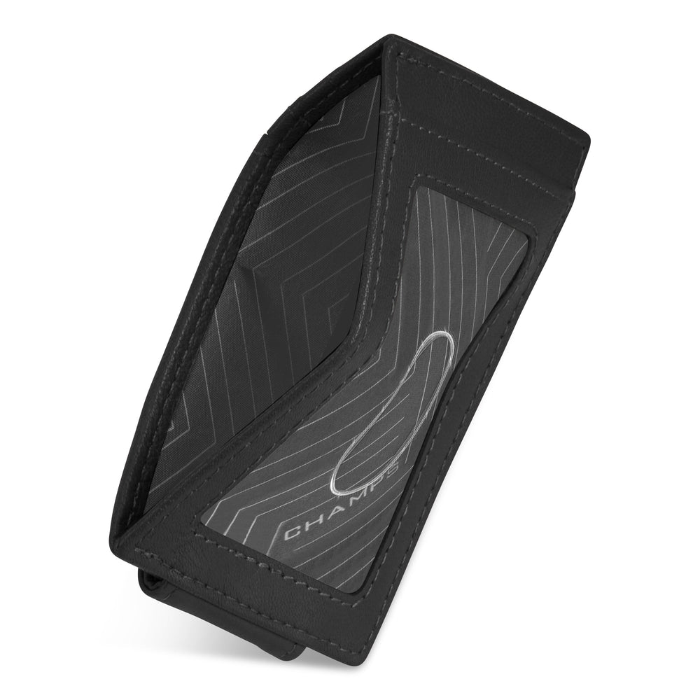 Champs Onyx Leather Mag Card Case