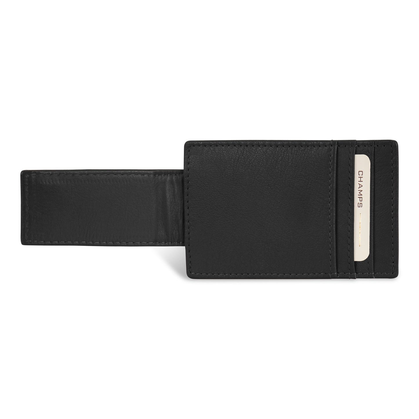 Champs Onyx Leather Mag Card Case