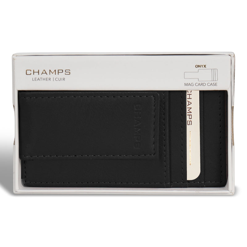 Champs Onyx Étui pour cartes magnétiques en cuir 