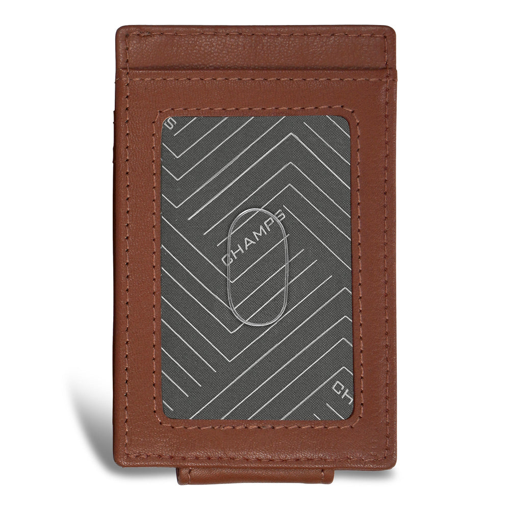 Champs Onyx Leather Mag Card Case