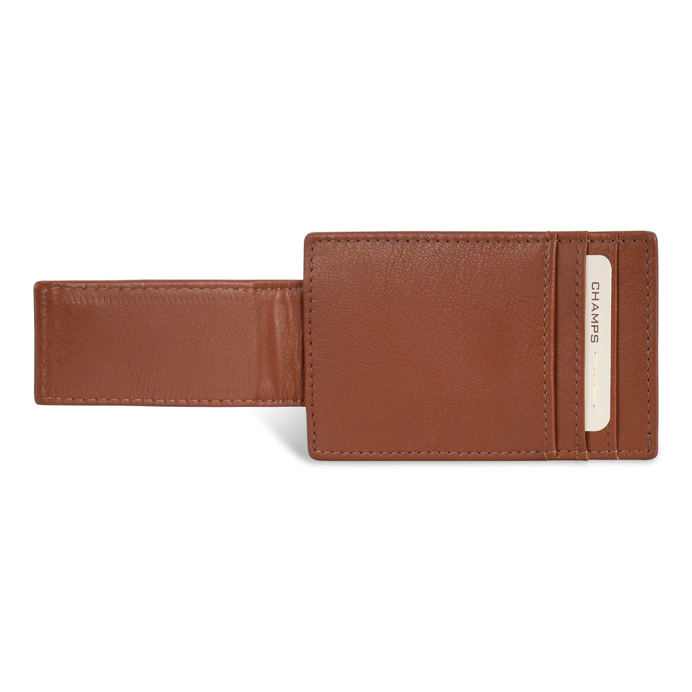 Champs Onyx Leather Mag Card Case