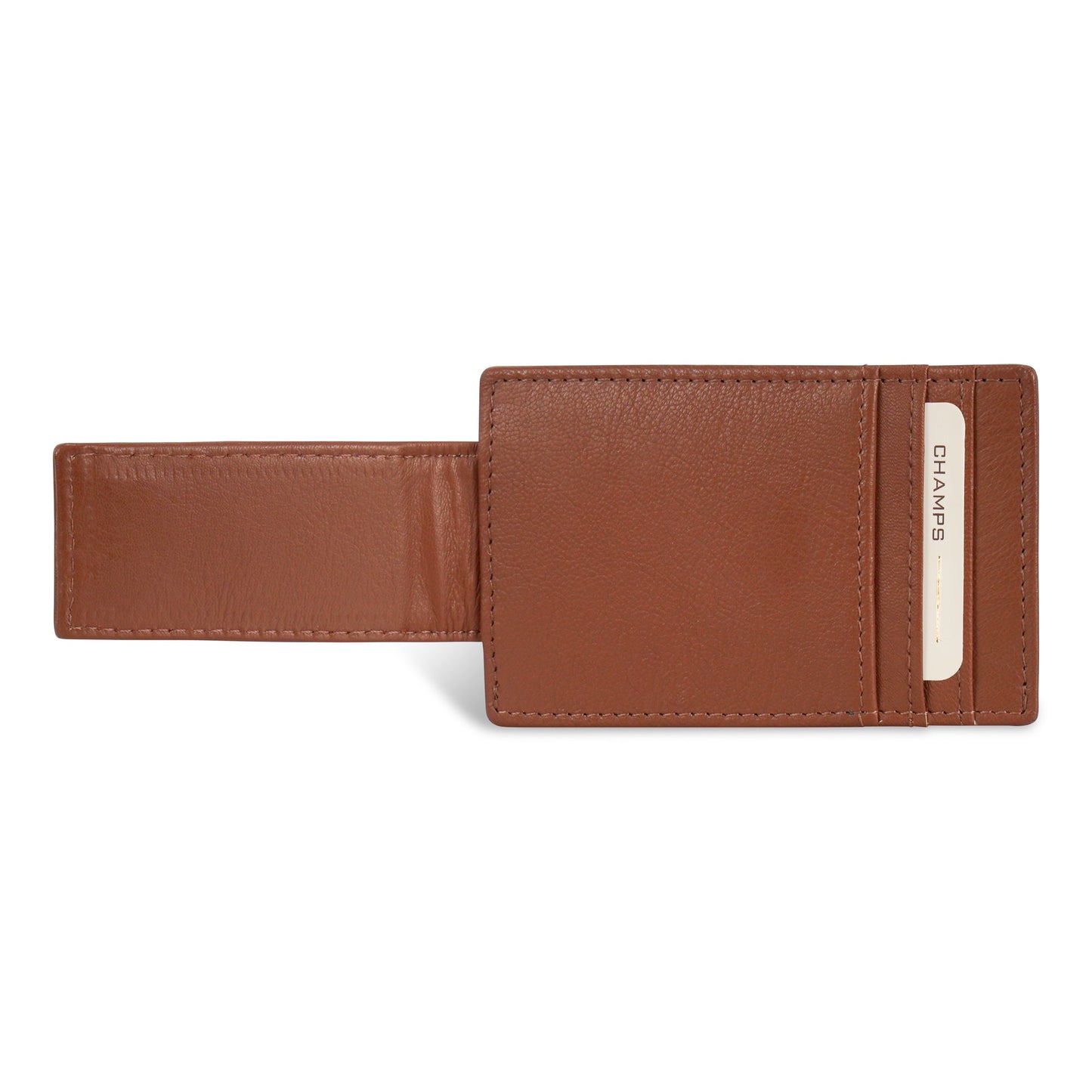 Champs Onyx Leather Mag Card Case