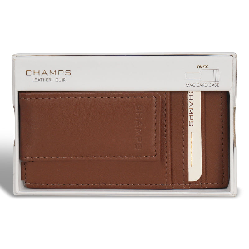 Champs Onyx Étui pour cartes magnétiques en cuir 