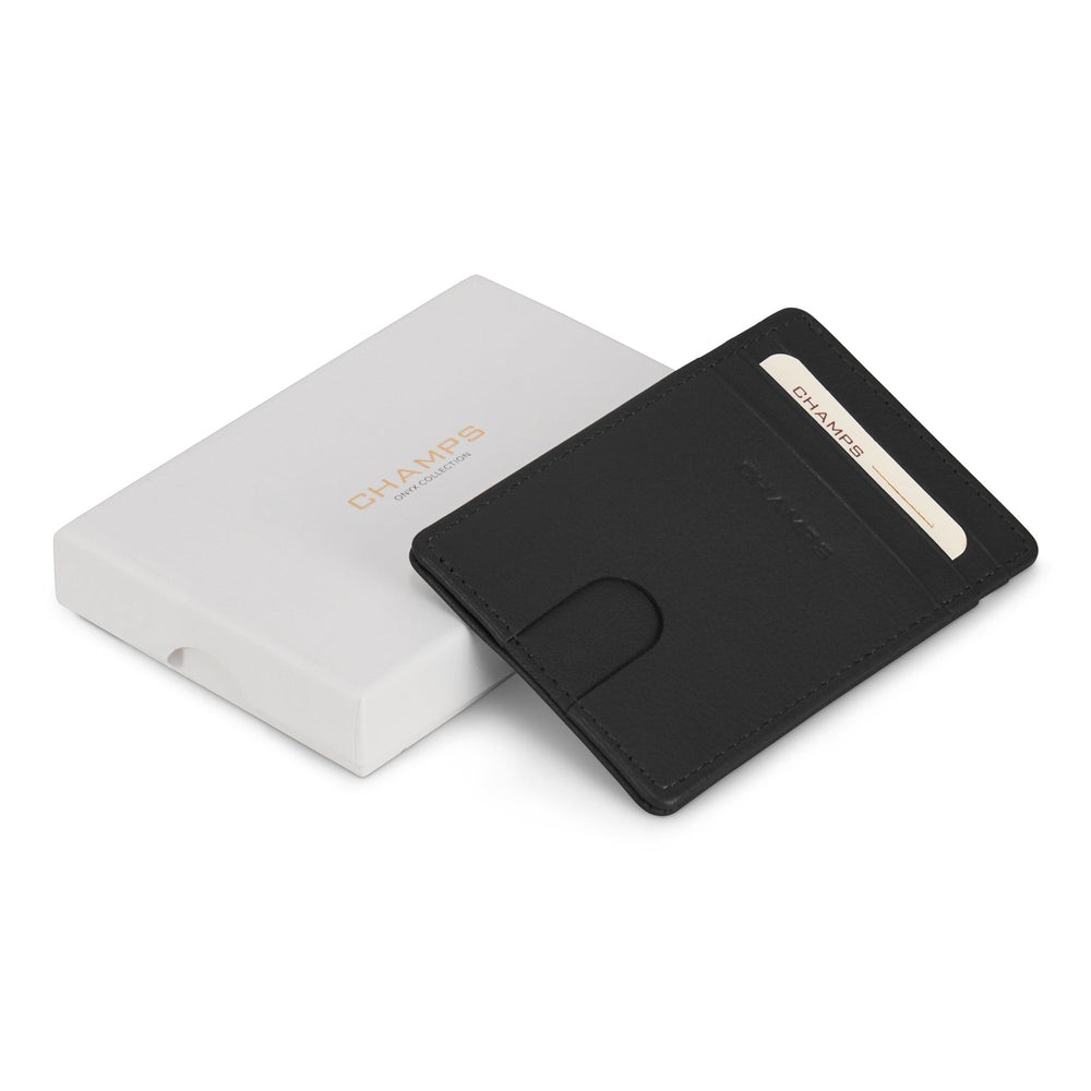 Champs Onyx Leather Access Card Case