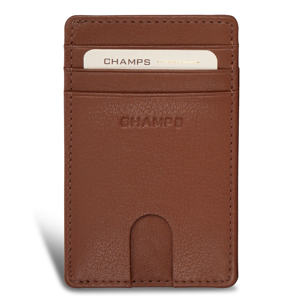Champs Onyx Leather Access Card Case
