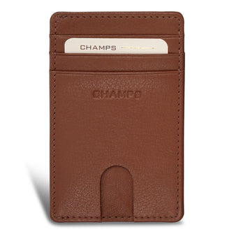 Étui pour cartes d'accès en cuir Onyx de Champs