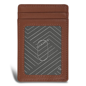 Étui pour cartes d'accès en cuir Onyx de Champs