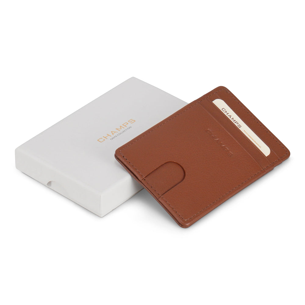 Champs Onyx Leather Access Card Case