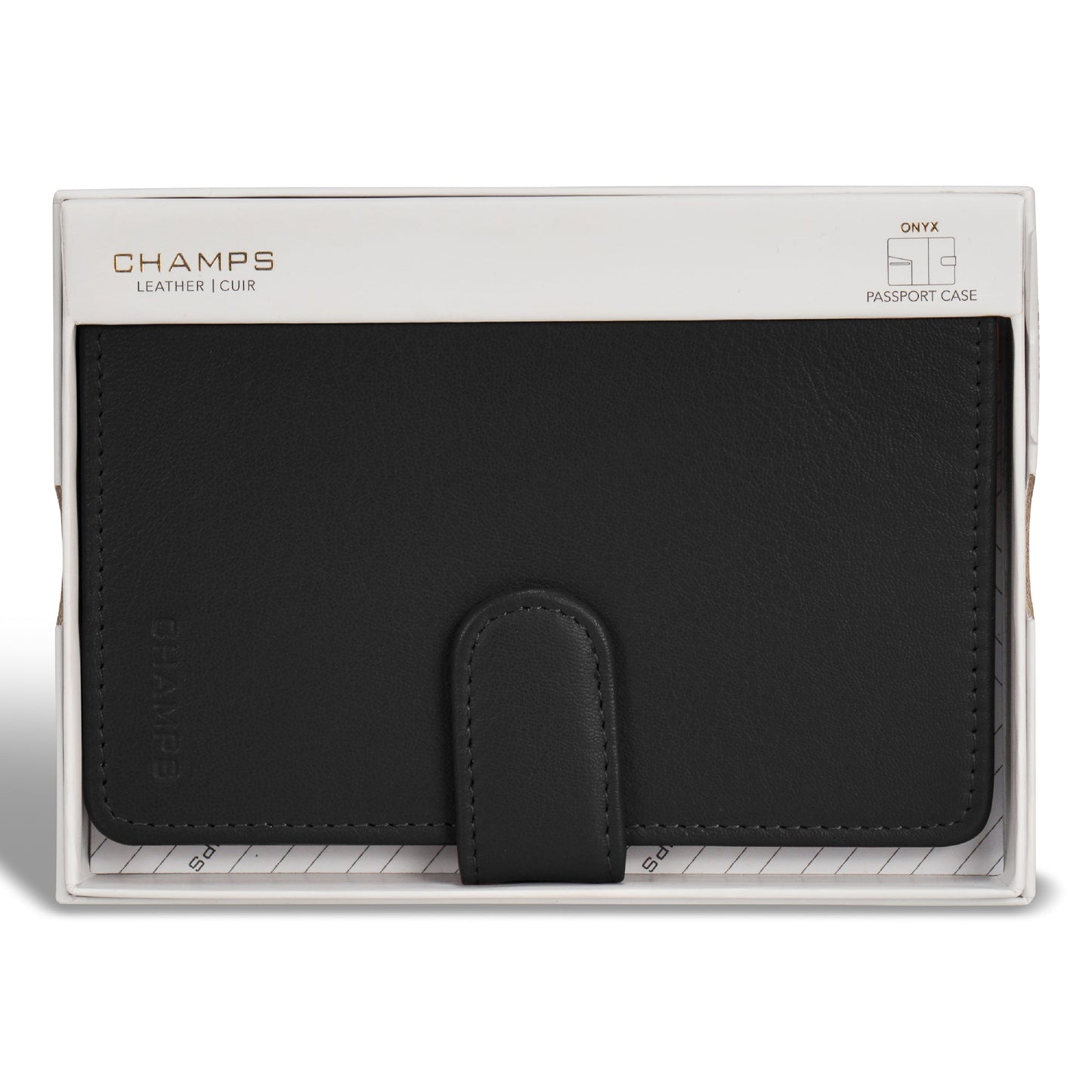 Champs Onyx Étui pour passeport en cuir 