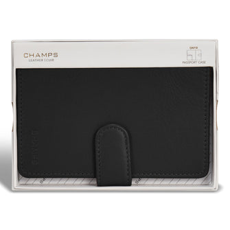 Champs Onyx Étui pour passeport en cuir 