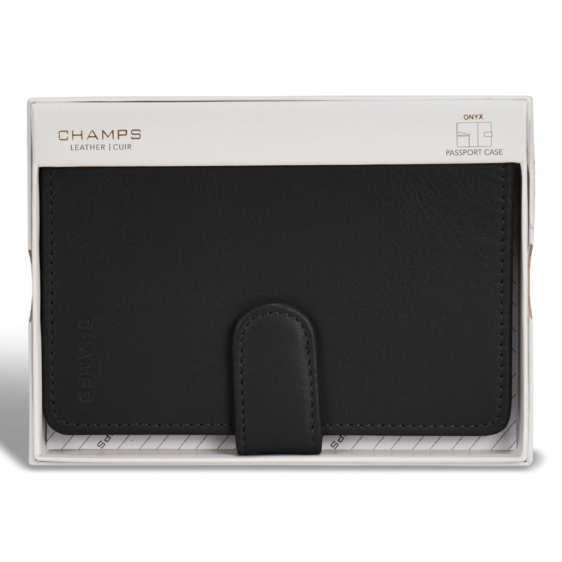 Champs Onyx Étui pour passeport en cuir 