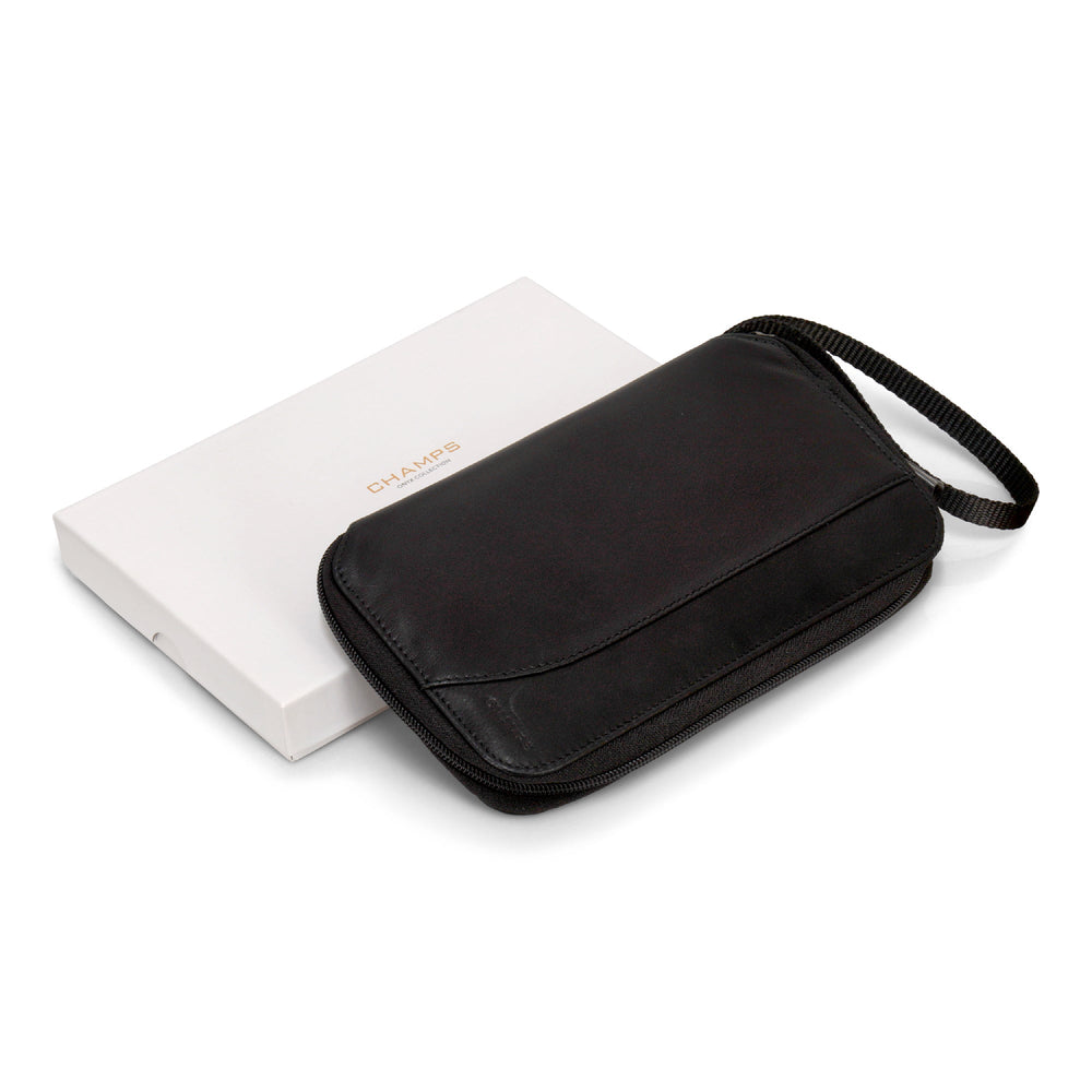 Champs Onyx Leather Multi Passport Case