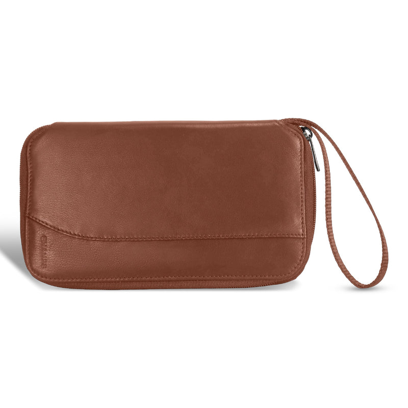 Champs Onyx Étui à passeport multiple en cuir 