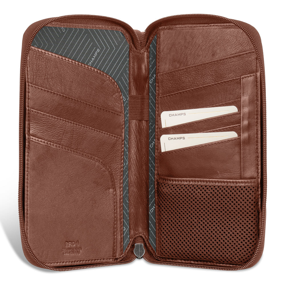 Champs Onyx Leather Multi Passport Case