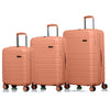Champs Linen 3-Piece Luggage Set