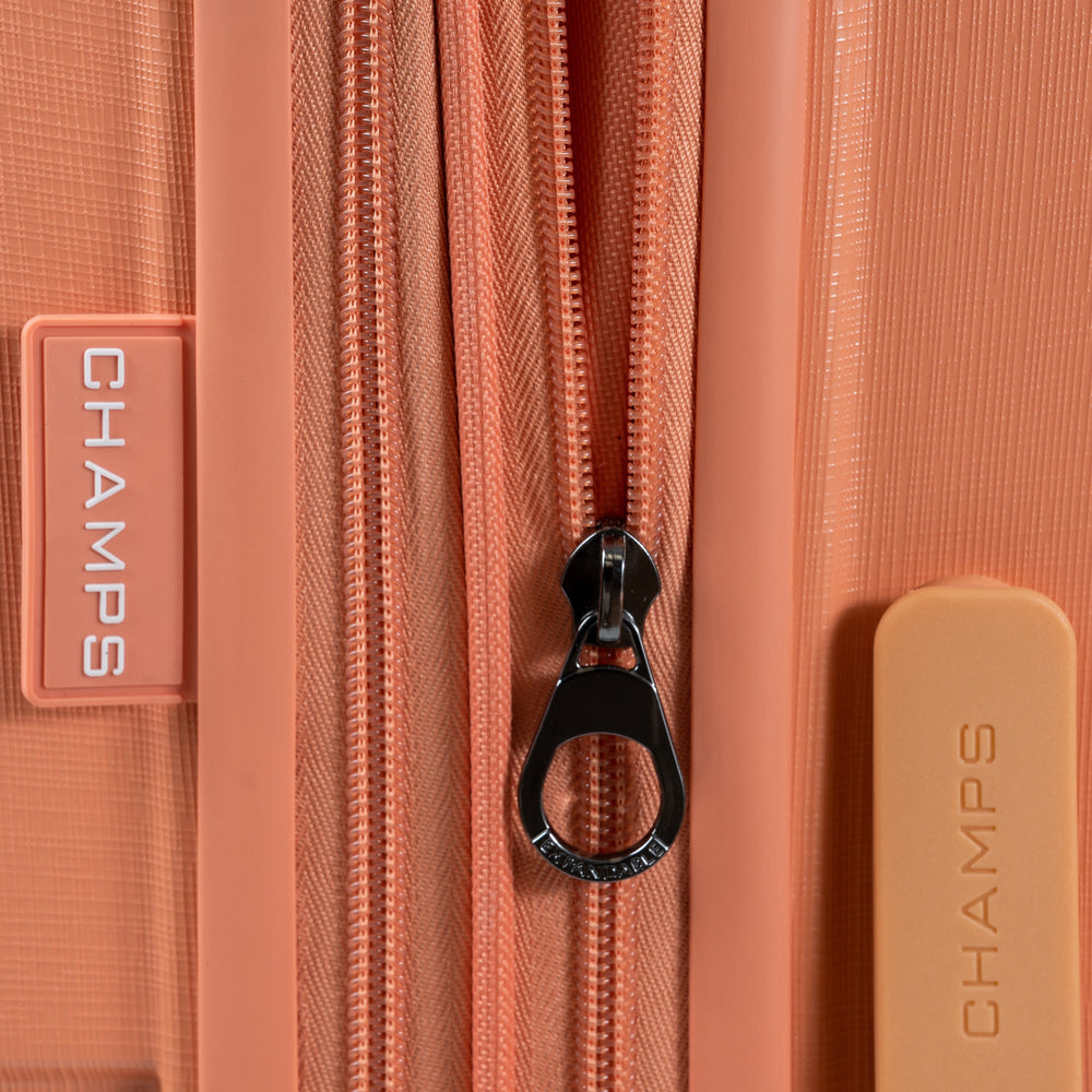 Champs Linen 3-Piece Luggage Set