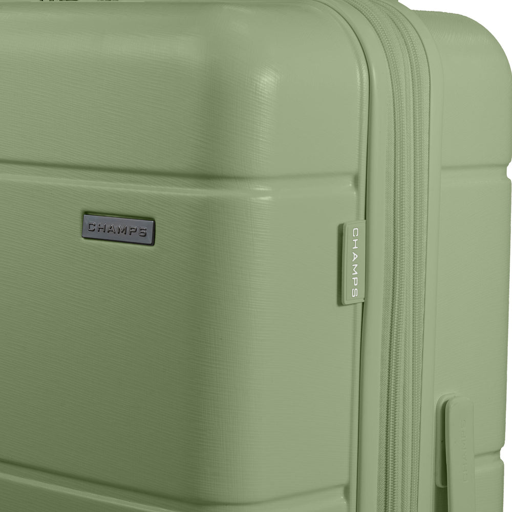 Champs Linen 3-Piece Luggage Set
