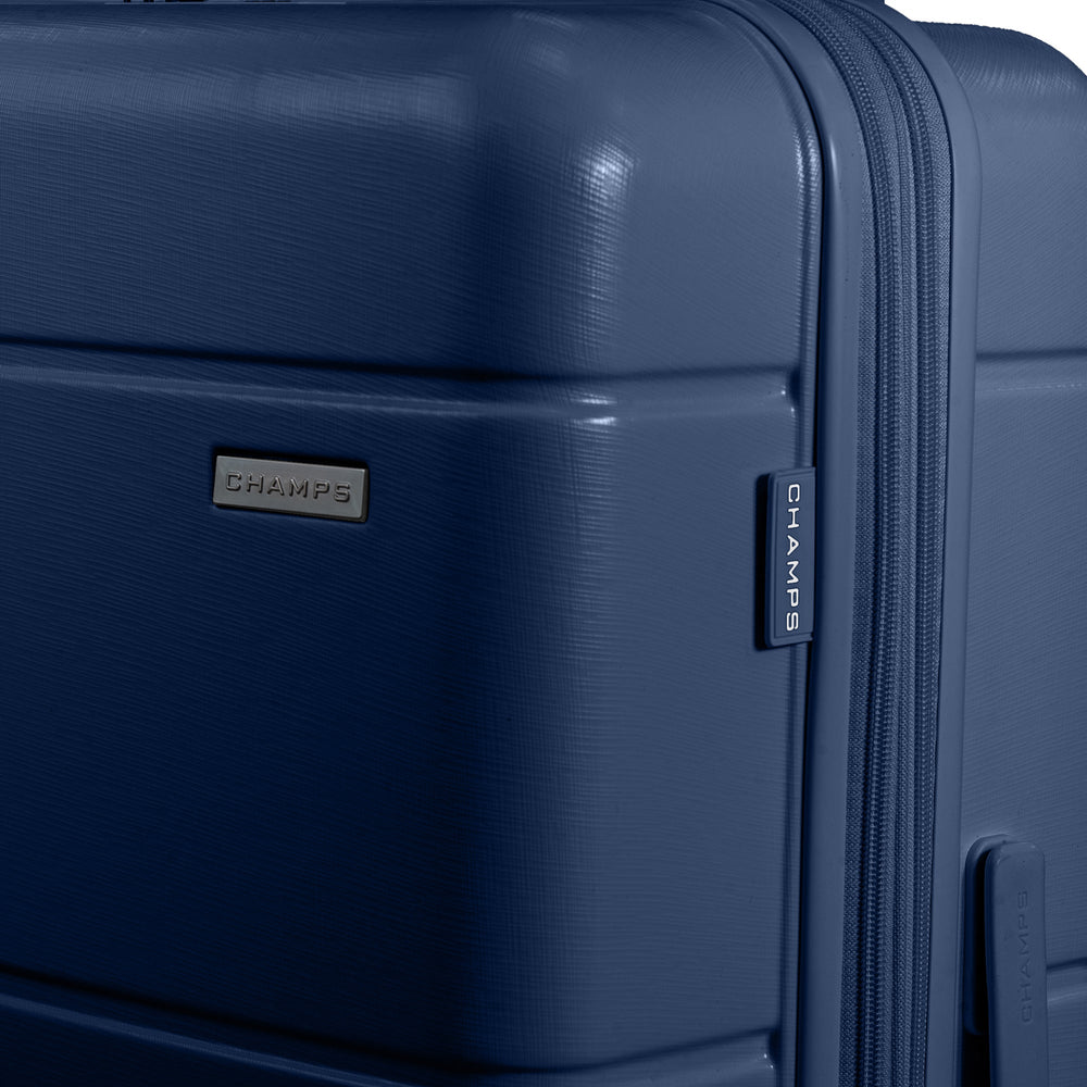 Champs Linen 3-Piece Luggage Set