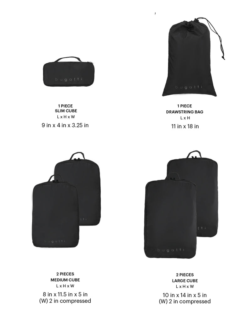 Ensemble de voyage Bugatti Uptown 6 pièces