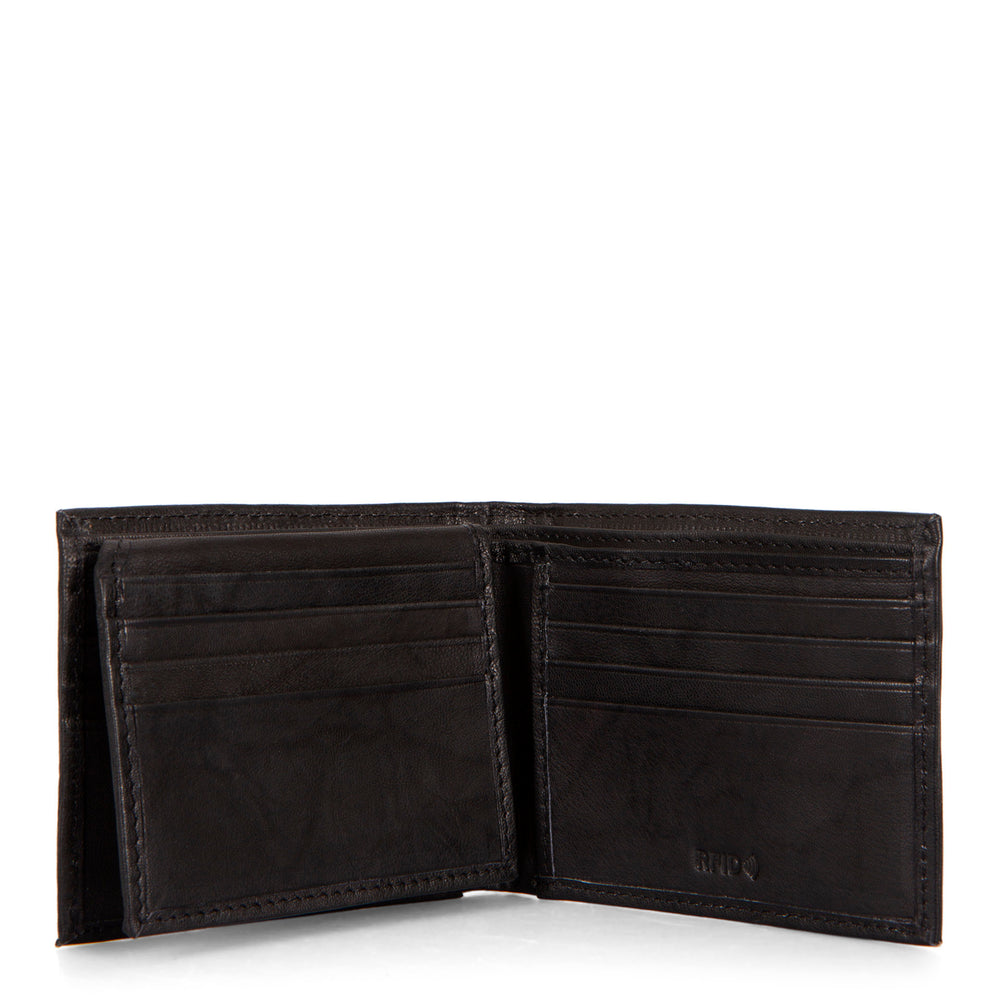 Leather RFID Bifold Wallet with Flip-Up Wing - Bentley