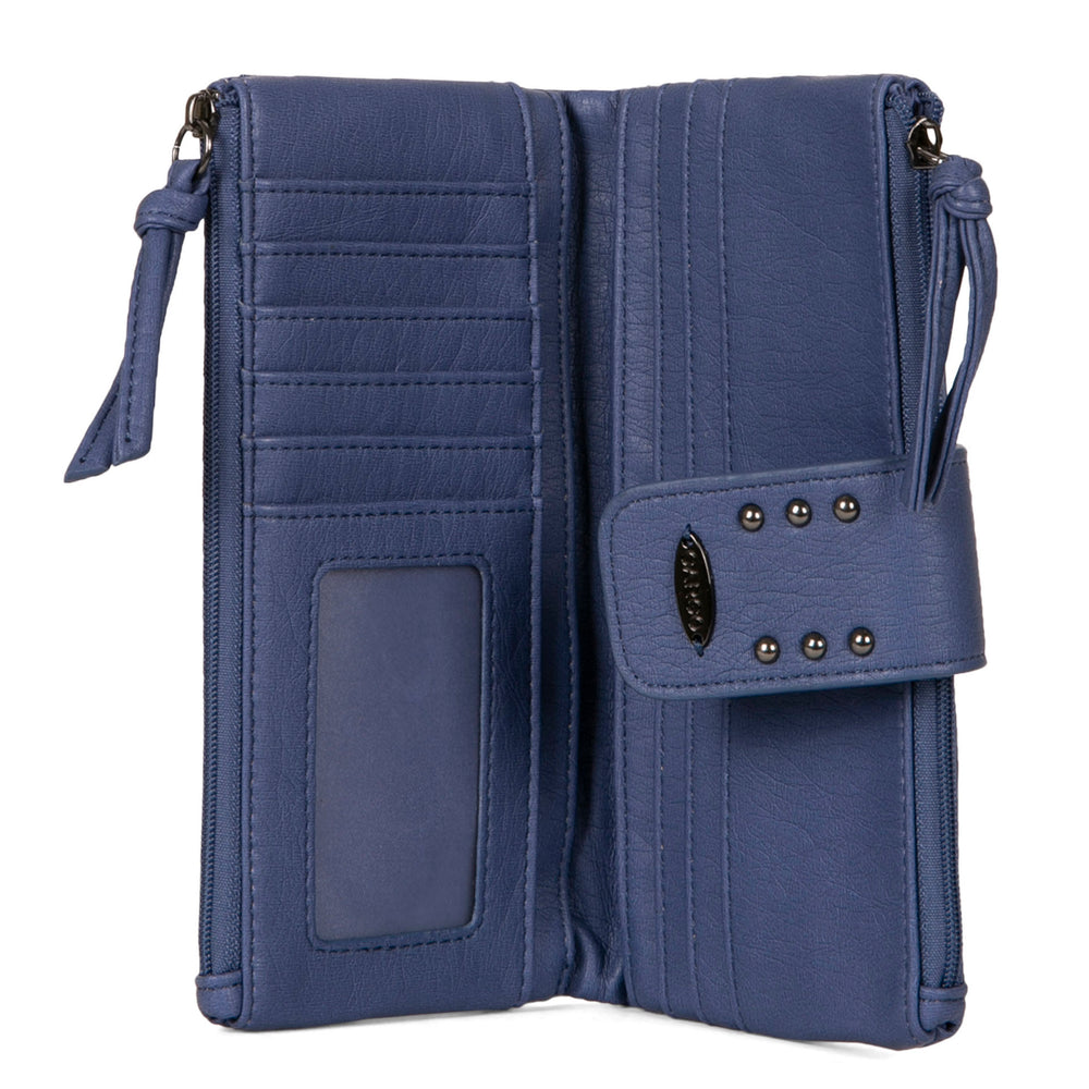 Bifold Quilted Wallet with Snap Closure - Bentley