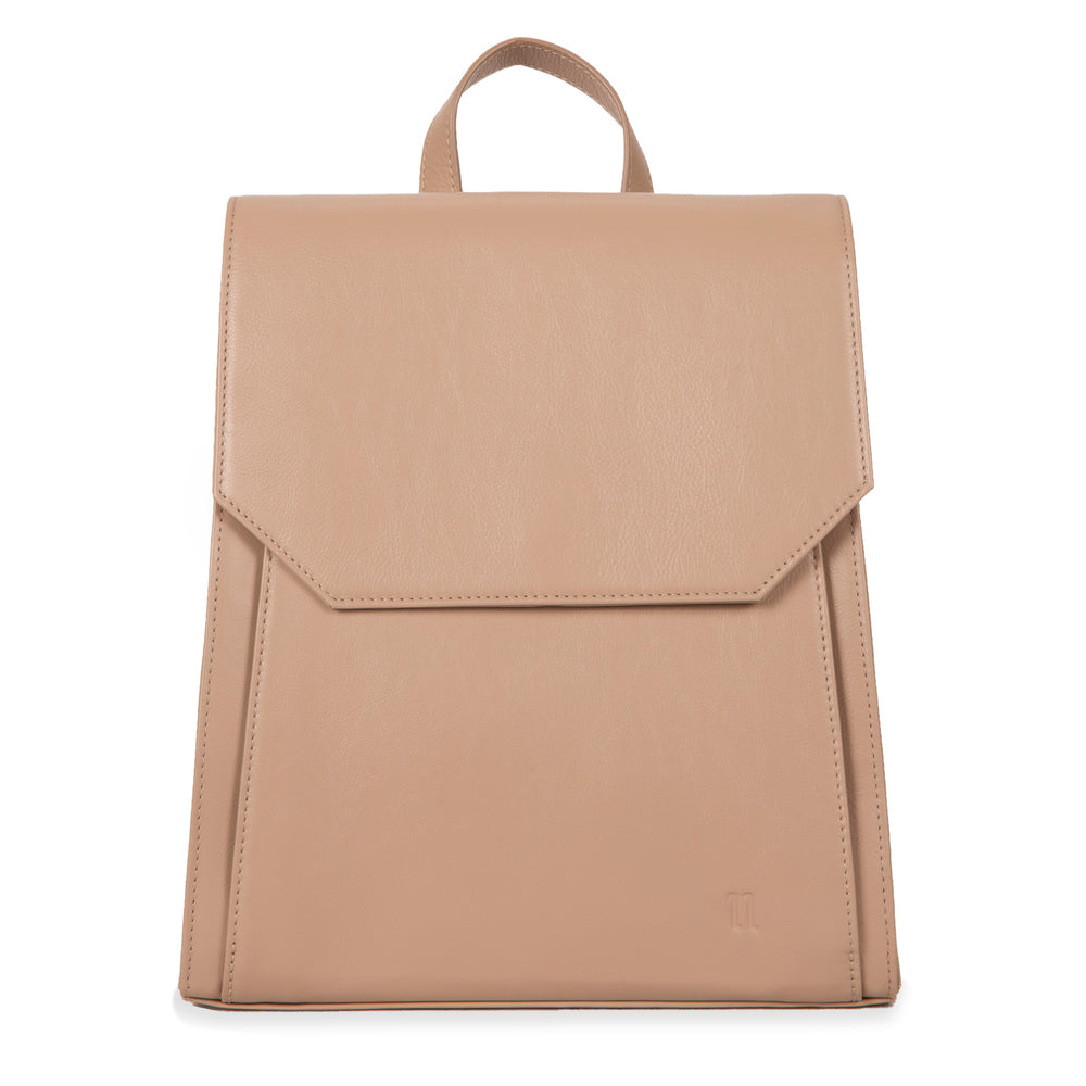 Leather RFID Flapover Fashion Backpack - Bentley