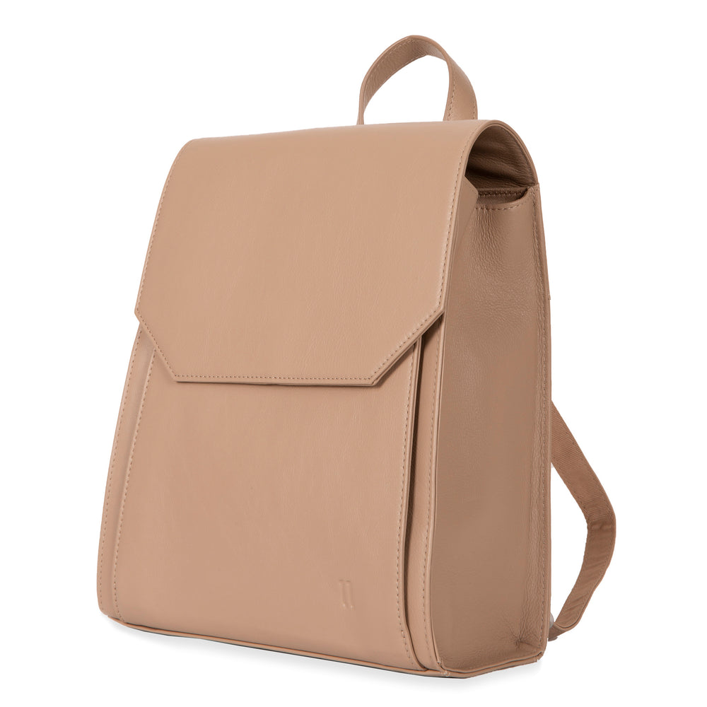 Leather RFID Flapover Fashion Backpack - Bentley