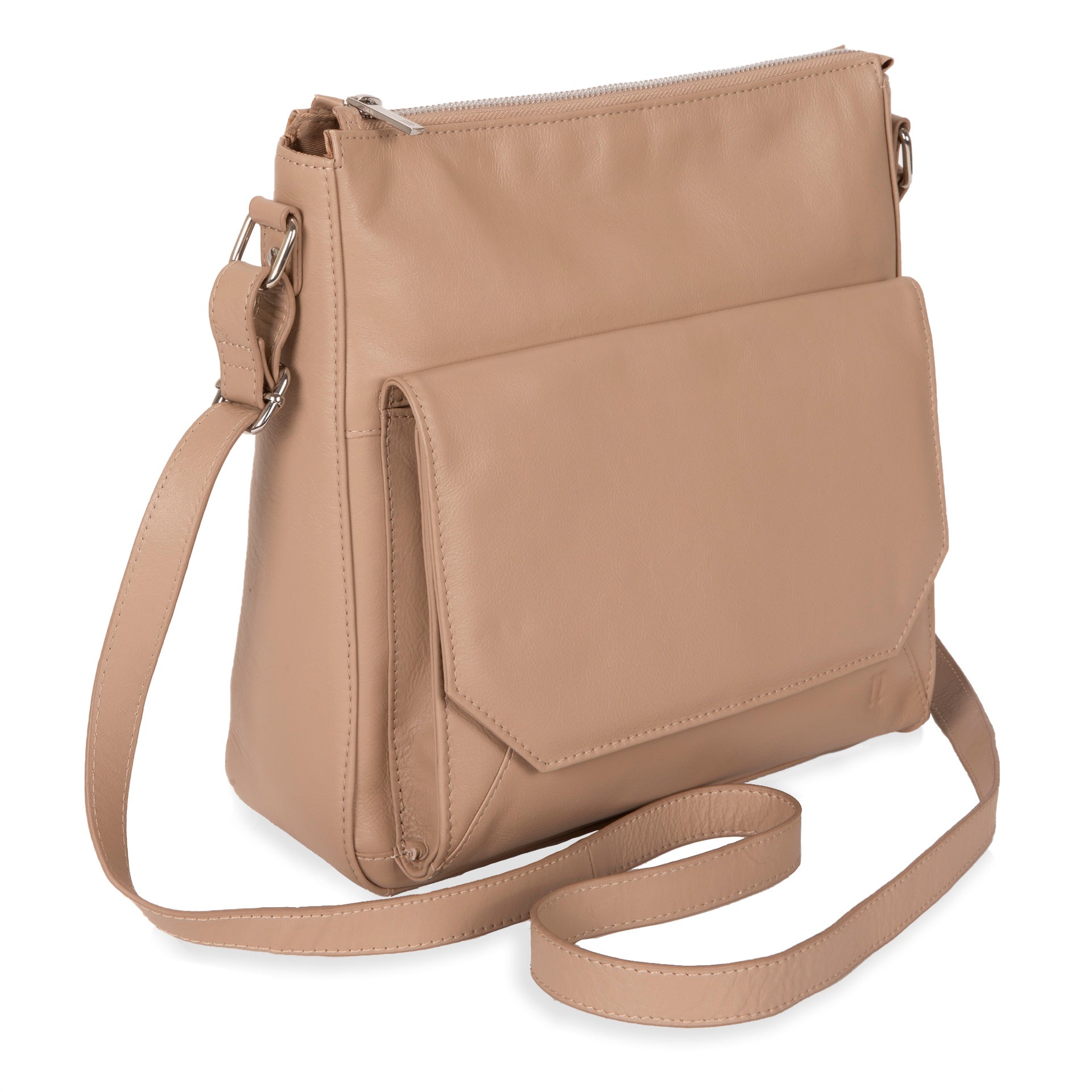 Leather flap crossbody discount bag