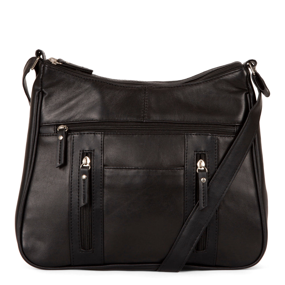 RFID Patch Leather Crossbody - Bentley