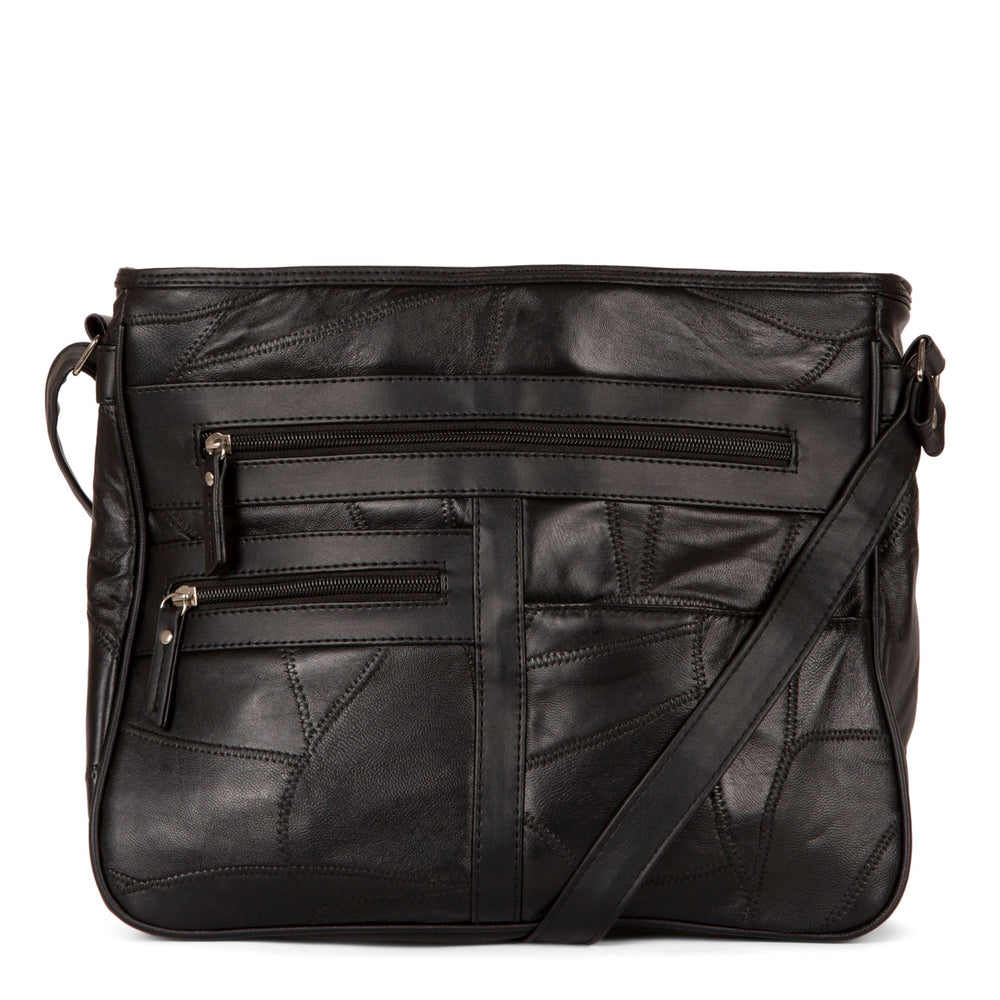 Patch Leather RFID Crossbody Bag - Bentley