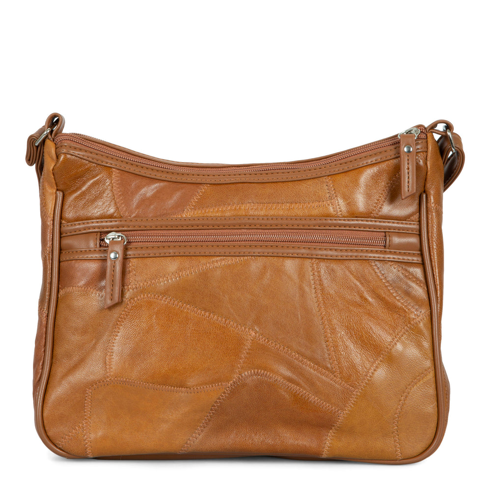 RFID Patch Leather Flap Crossbody - Bentley