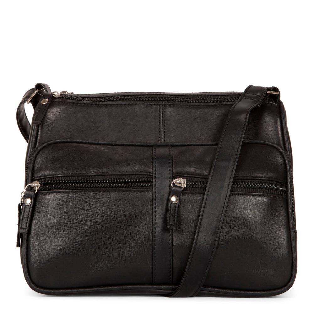 Leather RFID Crossbody Bag - Bentley