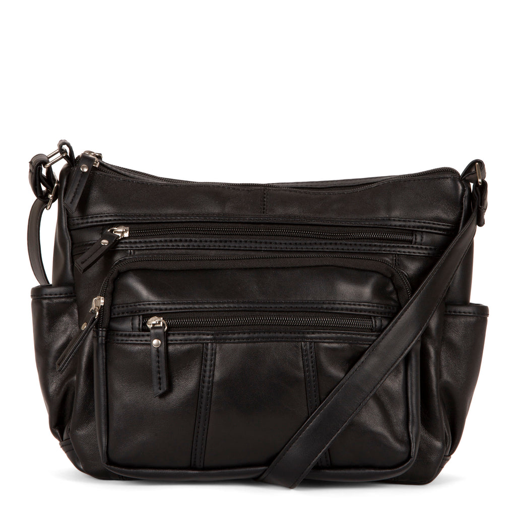 Leather on sale crossbody purse