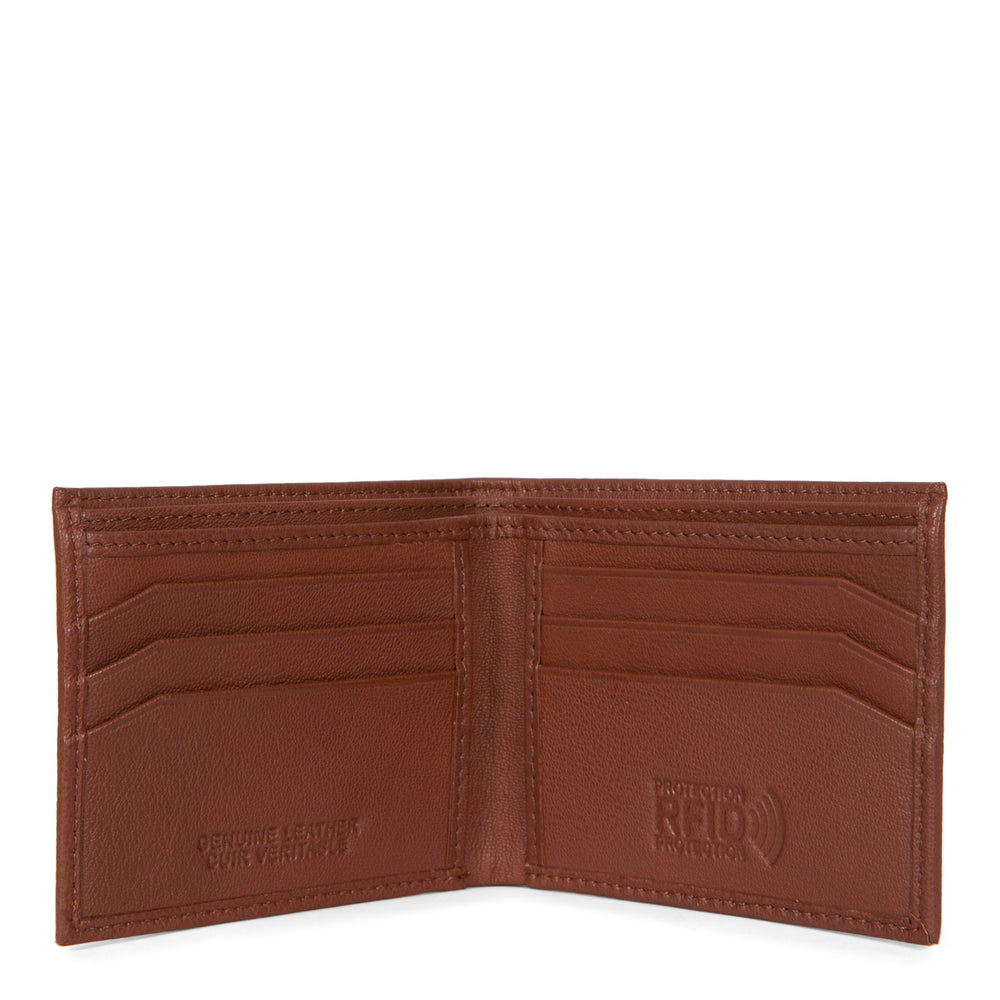 Leather Slim Fold RFID Wallet - Bentley