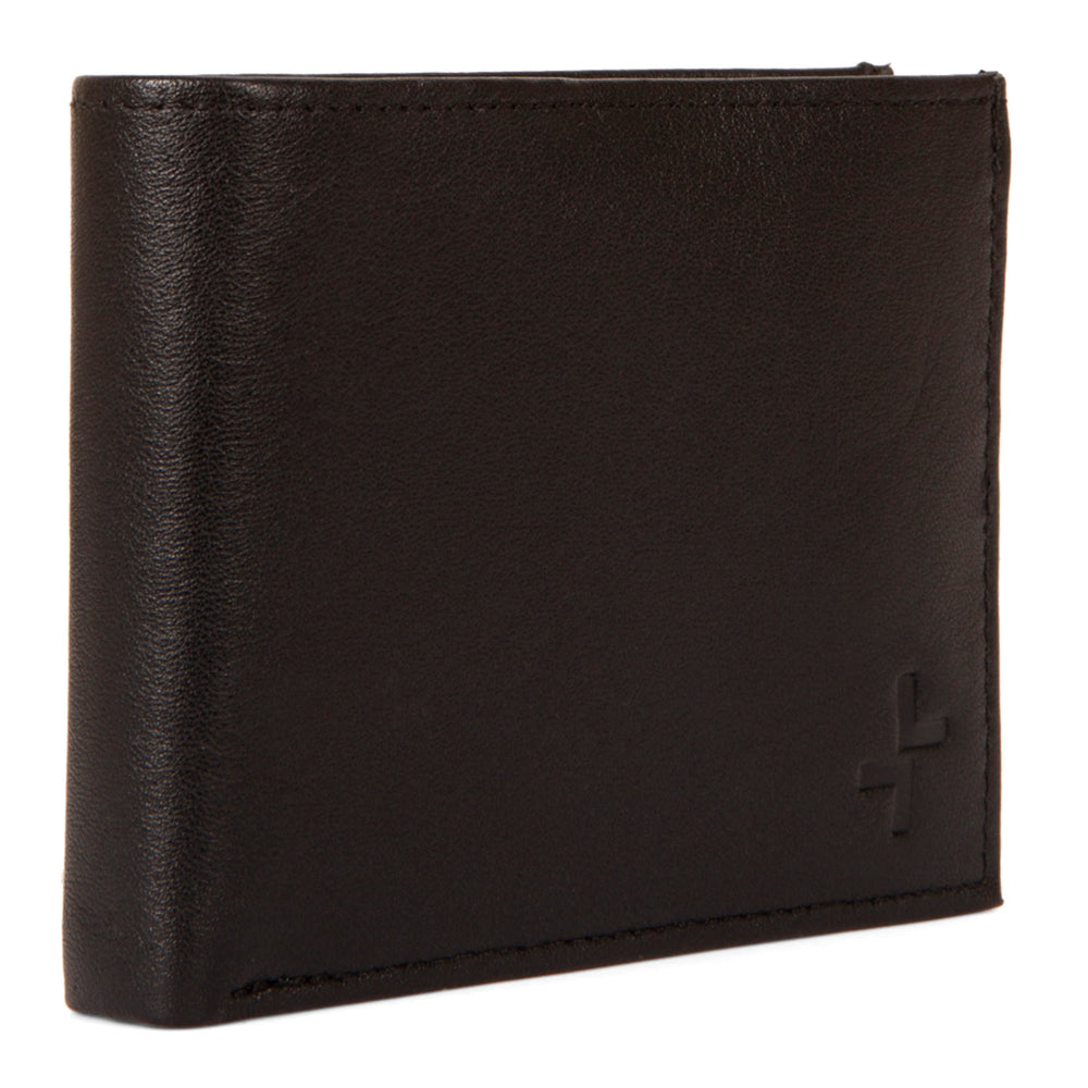 Leather RFID Bi-Fold Centre Wing with coin Pocket Wallet - Bentley