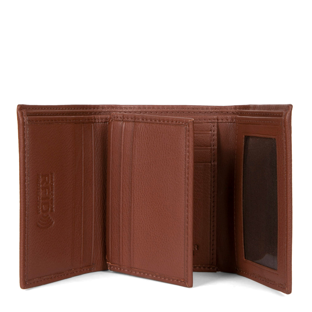 Leather Trifold RFID Wallet - Bentley