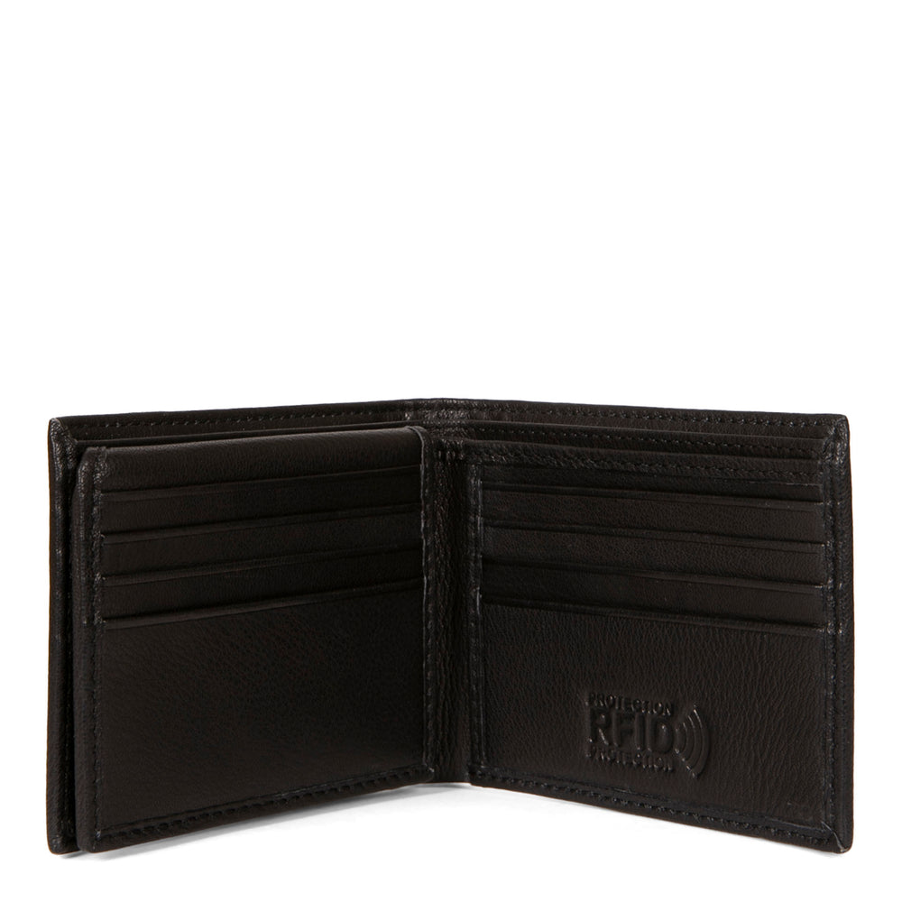 Leather Flip up Wing RFID Wallet - Bentley