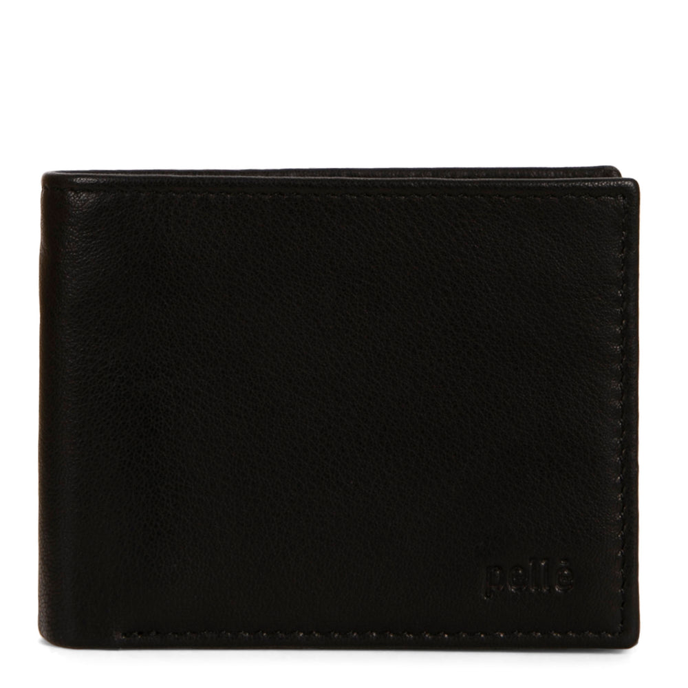 Leather Double Center Wing RFID Wallet - Bentley