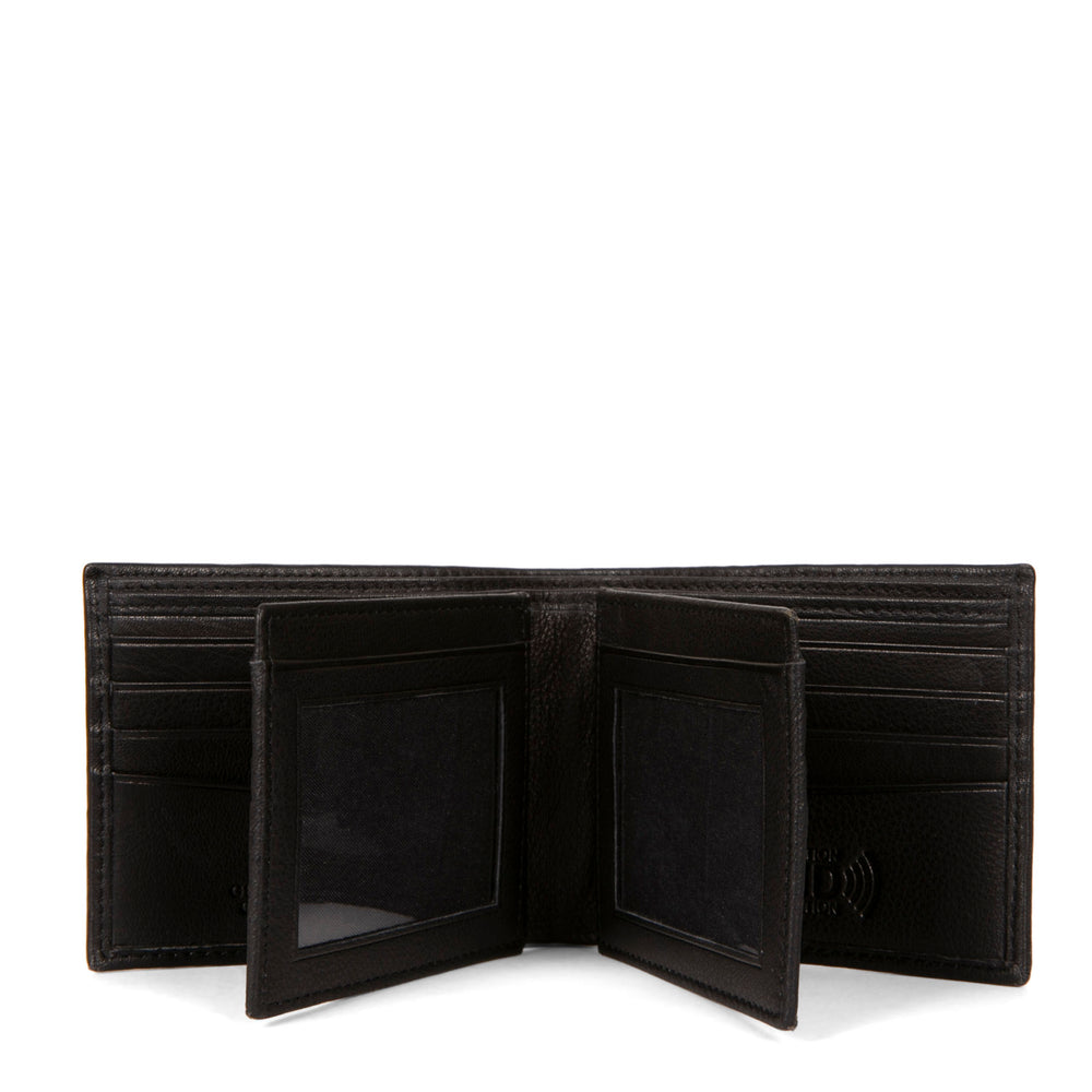 Leather Double Center Wing RFID Wallet - Bentley